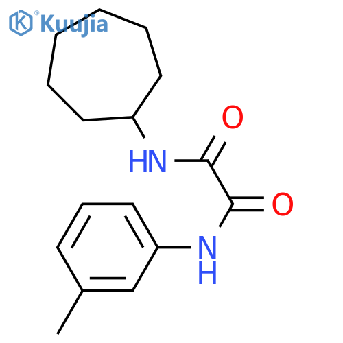 N'-cycloheptyl-N-(3-methylphenyl)ethanediamide structure