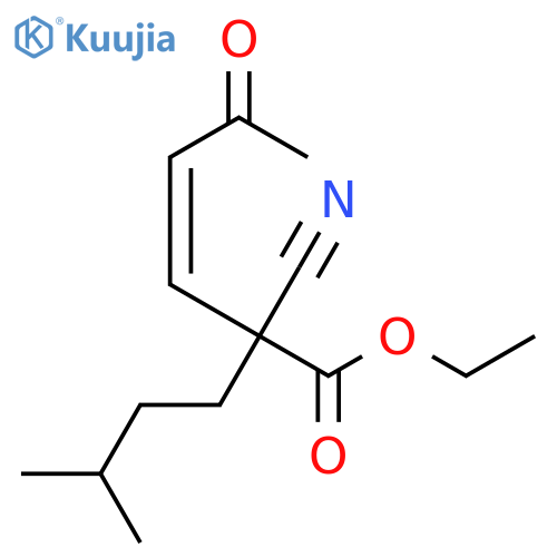 3-Hexenoic acid, 2-cyano-2-(3-methylbutyl)-5-oxo-, ethyl ester, (3Z)- structure