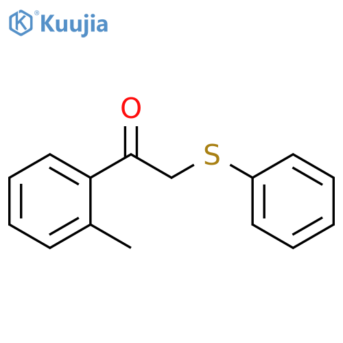 Ethanone, 1-(2-methylphenyl)-2-(phenylthio)- structure