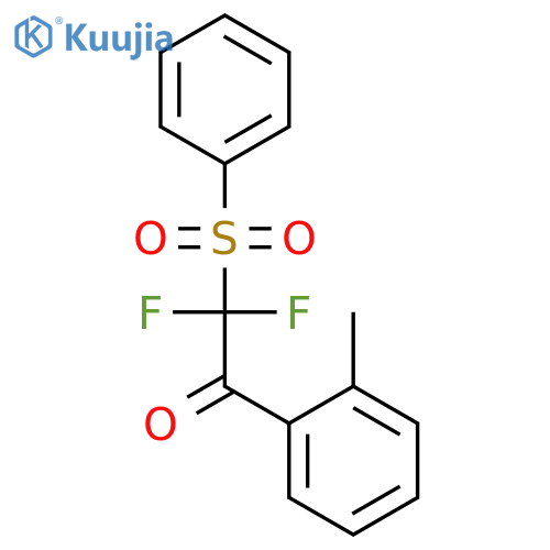 Ethanone, 2,2-difluoro-1-(2-methylphenyl)-2-(phenylsulfonyl)- structure