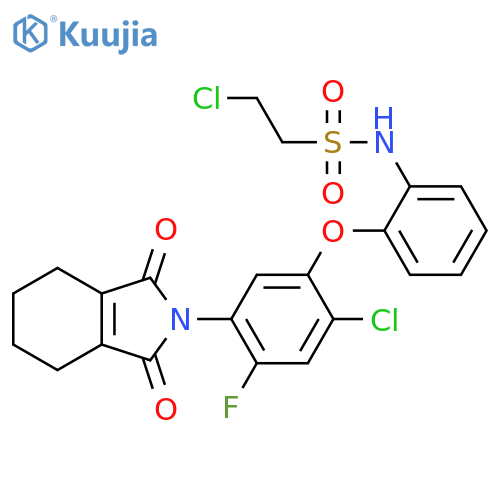 Ethanesulfonamide,2-chloro-N-[2-[2-chloro-4-fluoro-5-(1,3,4,5,6,7-hexahydro-1,3-dioxo-2H-isoindol-2-yl)phenoxy]phenyl]- structure
