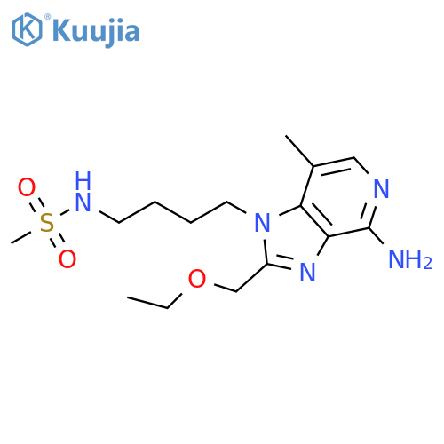 Methanesulfonamide,N-[4-[4-amino-2-(ethoxymethyl)-7-methyl-1H-imidazo[4,5-c]pyridin-1-yl]butyl]- structure