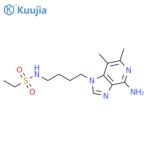 Ethanesulfonamide,N-[4-(4-amino-6,7-dimethyl-1H-imidazo[4,5-c]pyridin-1-yl)butyl]- structure