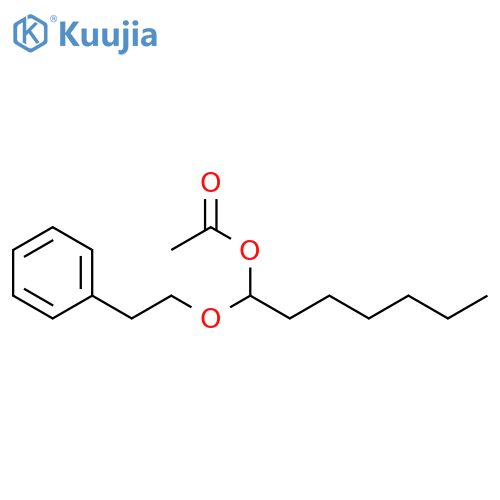 1-Heptanol, 1-(2-phenylethoxy)-, acetate structure