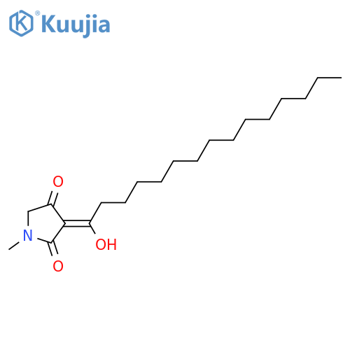 2,4-Pyrrolidinedione, 3-(1-hydroxypentadecylidene)-1-methyl-, (3Z)- structure