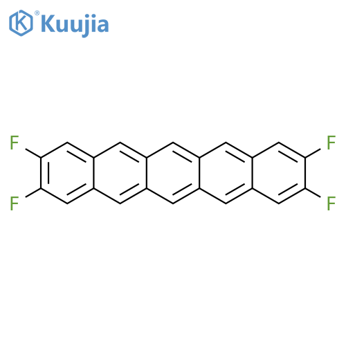 Pentacene, 2,3,9,10-tetrafluoro- structure