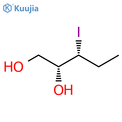1,2-Pentanediol, 3-iodo-, (2R,3R)-rel- structure