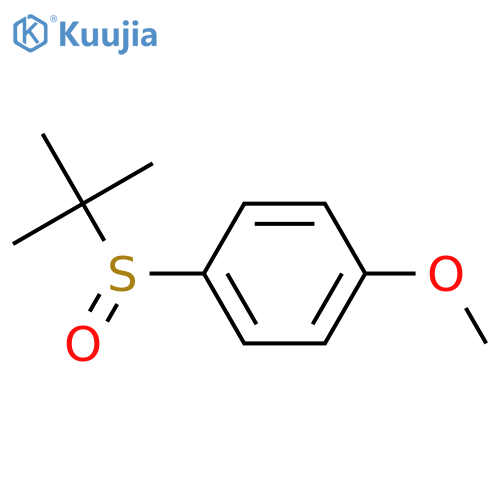 Benzene, 1-[(R)-(1,1-dimethylethyl)sulfinyl]-4-methoxy- structure
