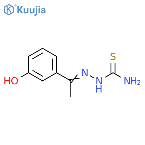 Hydrazinecarbothioamide, 2-[1-(3-hydroxyphenyl)ethylidene]- structure