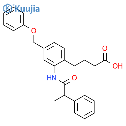 Benzenebutanoic acid,2-[(1-oxo-2-phenylpropyl)amino]-4-(phenoxymethyl)- structure