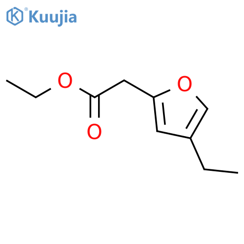 2-Furanacetic acid, 4-ethyl-, ethyl ester structure