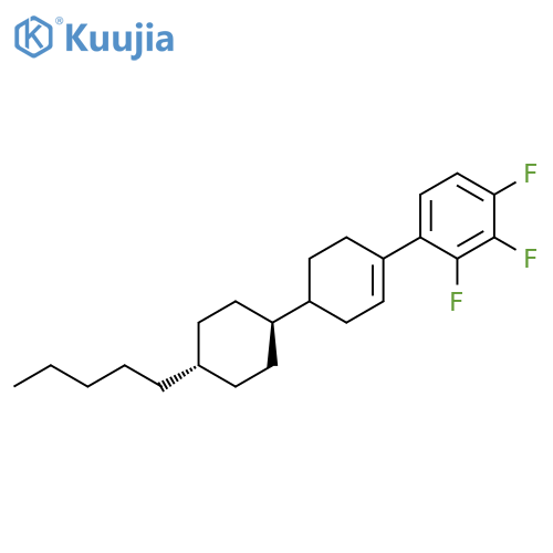 Benzene,1,2,3-trifluoro-4-[4-(trans-4-pentylcyclohexyl)-1-cyclohexen-1-yl]- structure