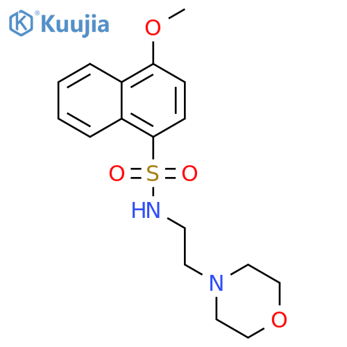 4-methoxy-N-2-(morpholin-4-yl)ethylnaphthalene-1-sulfonamide structure