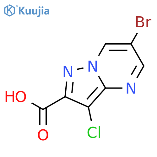 6-Bromo-3-chloropyrazolo1,5-apyrimidine-2-carboxylic Acid structure