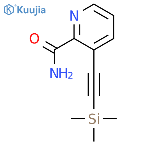 3-trimethylsilanylethynyl-pyridine-2-carboxylic acid amide structure