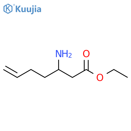 6-Heptenoic acid, 3-amino-, ethyl ester structure
