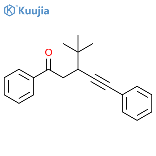 4-Pentyn-1-one, 3-(1,1-dimethylethyl)-1,5-diphenyl- structure
