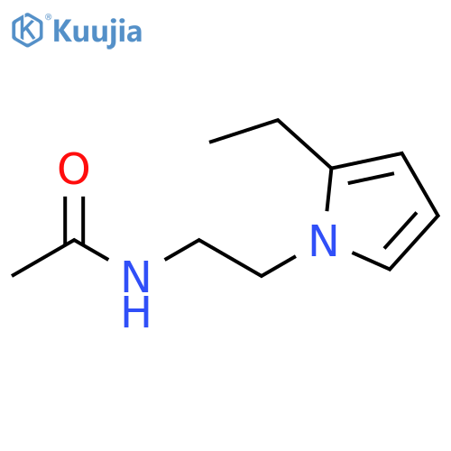 N-[2-(2-ethyl-1H-pyrrol-1-yl)ethyl]-Acetamide structure