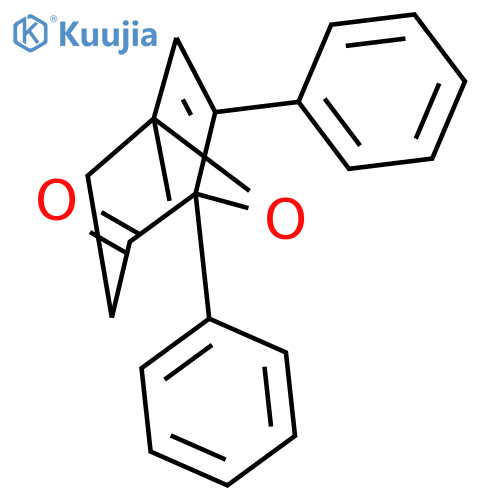 8-Oxabicyclo[3.2.1]oct-6-en-2-one, 5-methyl-1,7-diphenyl-, (+)- structure