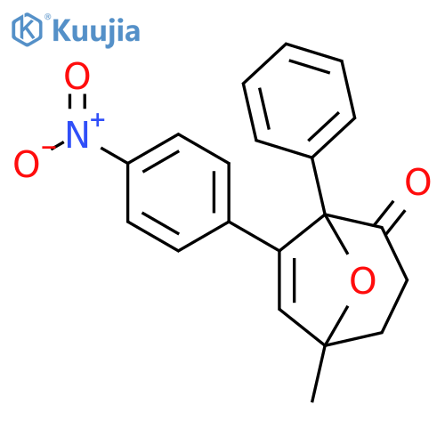 8-Oxabicyclo[3.2.1]oct-6-en-2-one, 5-methyl-7-(4-nitrophenyl)-1-phenyl- structure