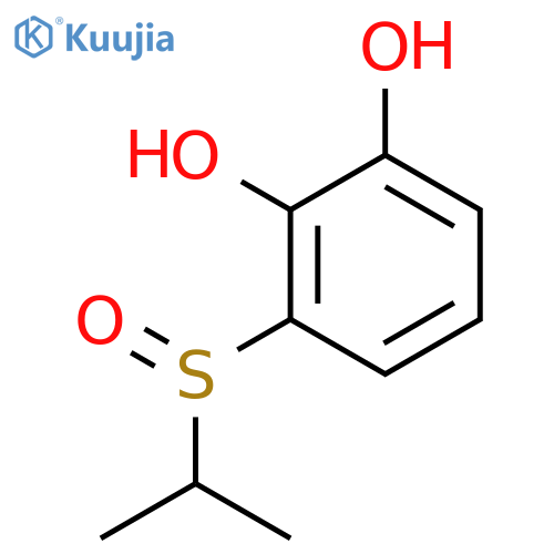 1,2-Benzenediol, 3-[(R)-(1-methylethyl)sulfinyl]- (9CI) structure