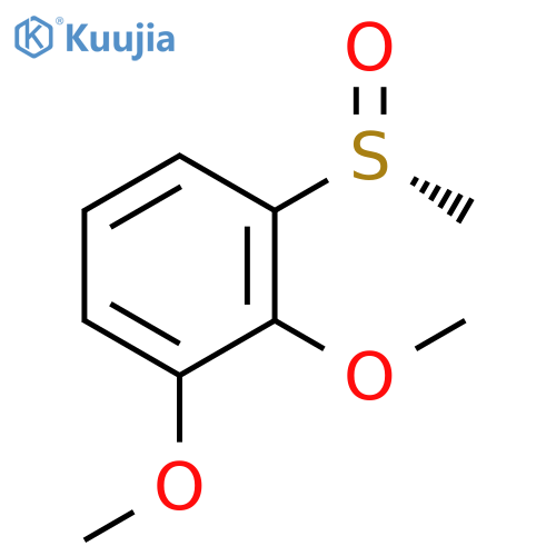 Benzene, 1,2-dimethoxy-3-[(R)-methylsulfinyl]- structure