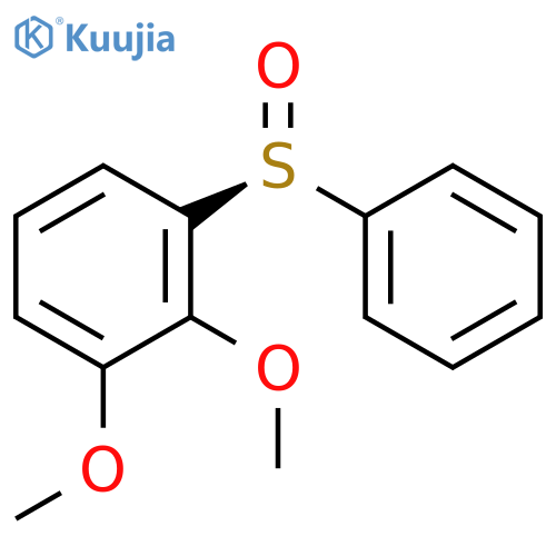 Benzene, 1,2-dimethoxy-3-[(S)-phenylsulfinyl]- structure