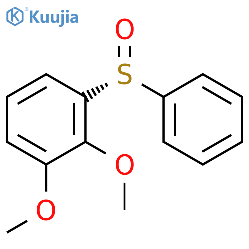 Benzene, 1,2-dimethoxy-3-[(R)-phenylsulfinyl]- structure