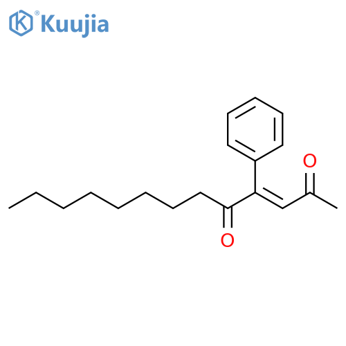 3-Tridecene-2,5-dione, 4-phenyl-, (3E)- structure