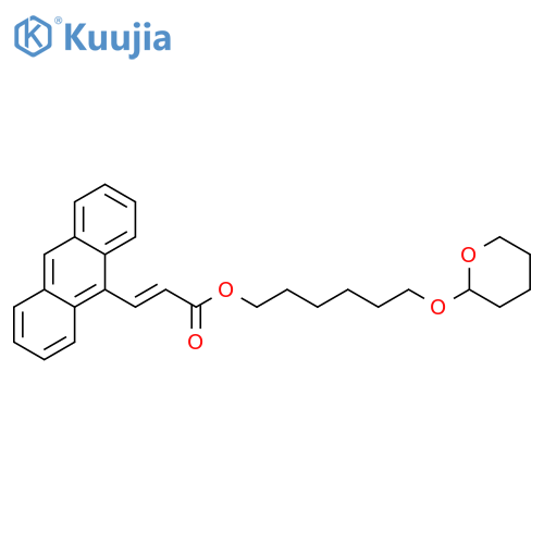 2-Propenoic acid, 3-(9-anthracenyl)-,6-[(tetrahydro-2H-pyran-2-yl)oxy]hexyl ester, (2E)- structure