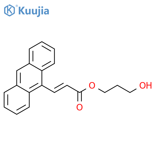 2-Propenoic acid, 3-(9-anthracenyl)-, 3-hydroxypropyl ester, (2E)- structure