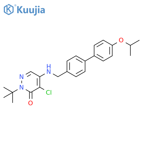 3(2H)-Pyridazinone,4-chloro-2-(1,1-dimethylethyl)-5-[[[4'-(1-methylethoxy)[1,1'-biphenyl]-4-yl]methyl]amino]- structure