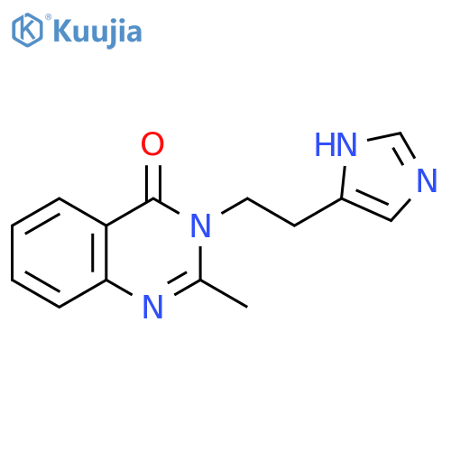 4(3H)-Quinazolinone, 3-[2-(1H-imidazol-4-yl)ethyl]-2-methyl- structure