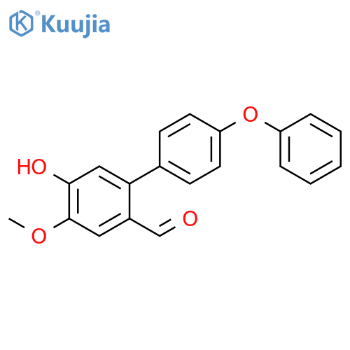 [1,1'-Biphenyl]-2-carboxaldehyde, 5-hydroxy-4-methoxy-4'-phenoxy- structure