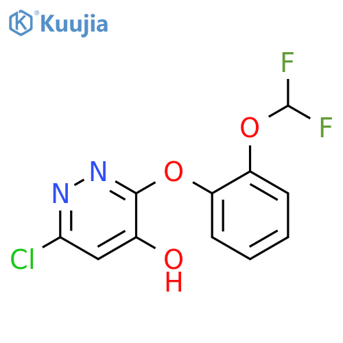 4-Pyridazinol, 6-chloro-3-[2-(difluoromethoxy)phenoxy]- structure