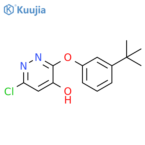 4-Pyridazinol, 6-chloro-3-[3-(1,1-dimethylethyl)phenoxy]- structure