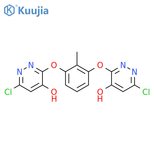 4-Pyridazinol, 3,3'-[(2-methyl-1,3-phenylene)bis(oxy)]bis[6-chloro- structure