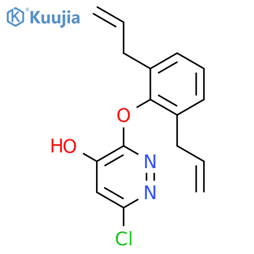4-Pyridazinol, 6-chloro-3-(2,6-di-2-propenylphenoxy)- structure