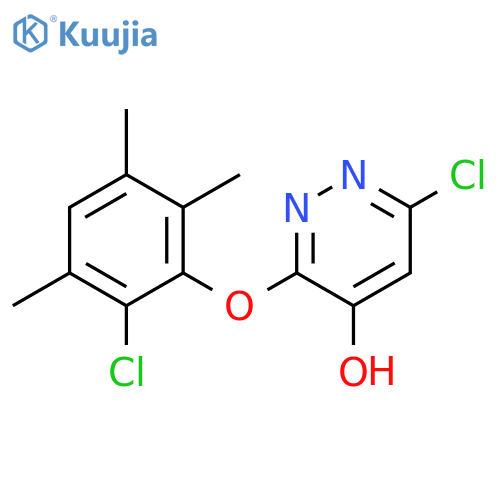4-Pyridazinol, 6-chloro-3-(2-chloro-3,5,6-trimethylphenoxy)- structure