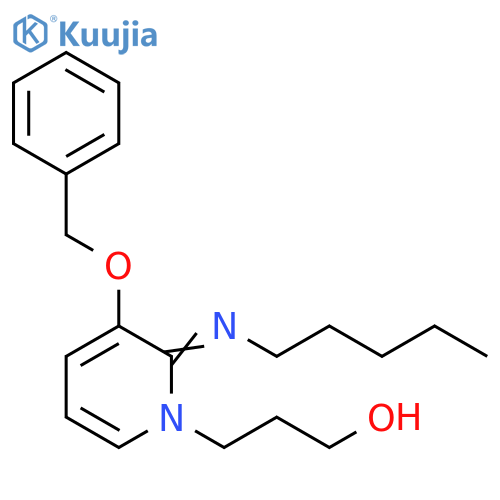 1(2H)-Pyridinepropanol, 2-(pentylimino)-3-(phenylmethoxy)- structure