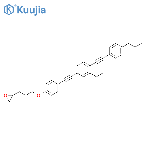 Oxirane,[3-[4-[[3-ethyl-4-[(4-propylphenyl)ethynyl]phenyl]ethynyl]phenoxy]propyl]- structure