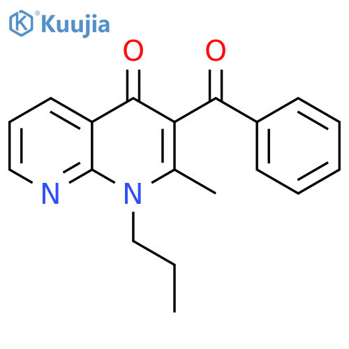 1,8-Naphthyridin-4(1H)-one, 3-benzoyl-2-methyl-1-propyl- structure