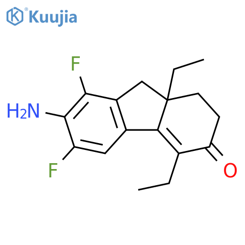 3H-Fluoren-3-one,7-amino-4,9a-diethyl-6,8-difluoro-1,2,9,9a-tetrahydro- structure