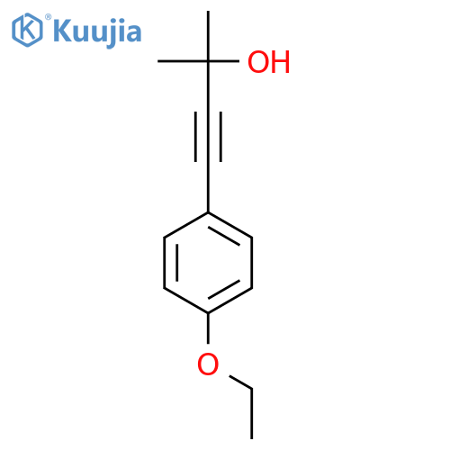 3-Butyn-2-ol,4-(4-ethoxyphenyl)-2-methyl-(9CI) structure