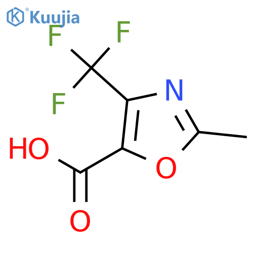 5-Oxazolecarboxylic acid, 2-methyl-4-(trifluoromethyl)- structure