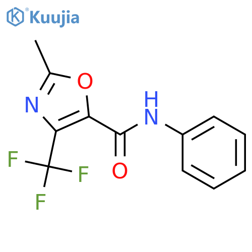 5-Oxazolecarboxamide, 2-methyl-N-phenyl-4-(trifluoromethyl)- structure