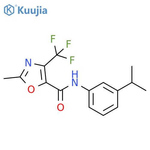 5-Oxazolecarboxamide,2-methyl-N-[3-(1-methylethyl)phenyl]-4-(trifluoromethyl)- structure