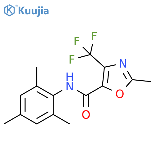 5-Oxazolecarboxamide,2-methyl-4-(trifluoromethyl)-N-(2,4,6-trimethylphenyl)- structure