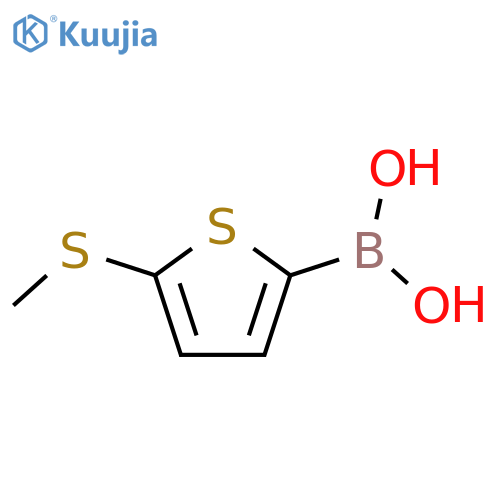 (5-Methylsulfanyl-2-thienyl)boronic acid structure