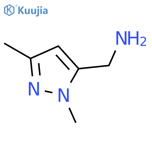 (1,3-dimethyl-1H-pyrazol-5-yl)methanamine structure